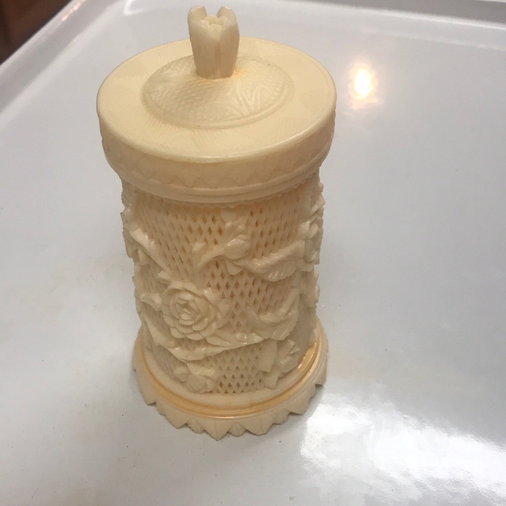 Cocktail Fork Lattice Canister Vintage